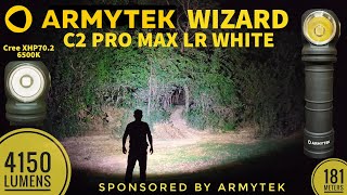 Armytek Wizard C2 Pro Max LR White Review amp Comparison with Wizard C2 Pro Max TIR amp LR Warm [upl. by Ecila]