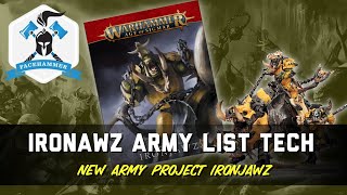 Ironjawz Army list tech show  Planning a new tournament army [upl. by Nelleeus]