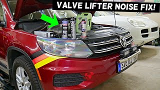 VW TIGUAN VALVE LIFTER NOISE KNOCKING FIX [upl. by Nelak554]