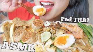 ASMR PAD THAI ผัดไทย EATING SOUNDS NO TALKING  SASASMR [upl. by Hotchkiss]