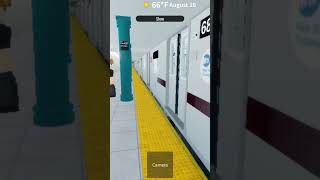 R188 7 Train arriving and departing from station viralshort shorts roblox newyorksubway train [upl. by Amocat848]