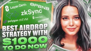 💥 Best Airdrop Strategy With 1000 USD  TO DO NOW 💥 airdrop freeairdrop airdropincome [upl. by Zamir]