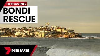 Four people saved in miraculous rescue on Bondi Beach  7 News Australia [upl. by Zysk]