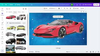 CREATING A CAR POSTER IN CANVA [upl. by Godfrey545]