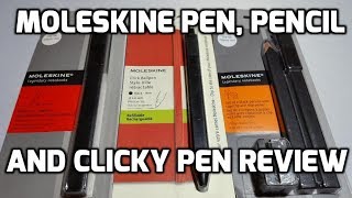 Moleskine Pen Clicky Pen and Pencil Review [upl. by Acinorehs512]