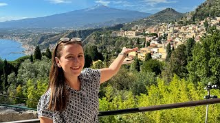 Our Cruise Stopped in Taormina The White Lotus Filming Location  Cruise Vlog Day 6 [upl. by Enitnemelc]