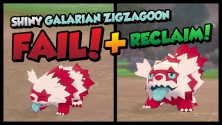 LIVE Shiny Galarian Zigzagoon FAIL  RECLAIM Using the BRILLIANT METHOD [upl. by Hnahk]