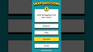 Ancient Egypt Trivia Can You Answer These 3 Questions [upl. by Maltz892]