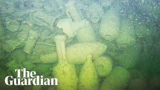 Ancient Roman ship carrying hundreds of jars discovered off Italian coast [upl. by Izawa]