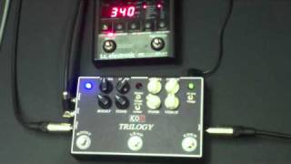 KOR PEDALS TRILOGY DEMO 3 CON DELAY nel Boost [upl. by Yniffit]