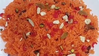 Taste The Mouthwatering Goodness Of Zarda PulaoZarda Pulao Recipe [upl. by Ahsaenat]