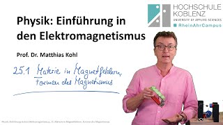 Diamagnetismus Paramagnetismus Ferromagnetismus Physik Elektromagnetismus Vorlesung Kapitel 251 [upl. by Murray]