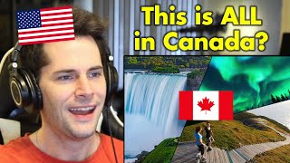 American Reacts to the 7 Wonders of Canada [upl. by Yorgen396]