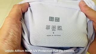 Uniqlo AIRism Mesh UV Protection FullZip Hoodie [upl. by Lantz401]