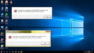 How to Fix All Missing MSVCP100dll file Error In Windows 10817 [upl. by Eudora]