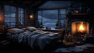 Relaxing Snow Fireplace Sounds 🔥 for Deep Sleep and meditation😴 [upl. by Nayd]