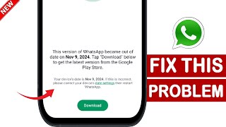 This Version of WhatsApp Became out of date  How to Fix This Version of WhatsApp Became out of date [upl. by Roscoe343]