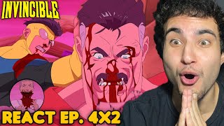 OMNIMAN E INVINCIBLE VS VILTRUMITAS React Invincible EP 4 Temporada 2 [upl. by Yi]