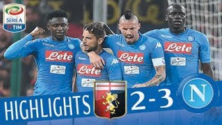 Genoa  Napoli 23  Highlights  Giornata 10  Serie A TIM 201718 [upl. by Simon]