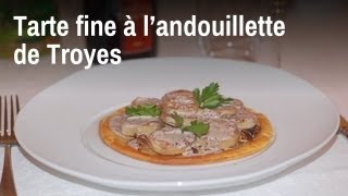 Recette de Chef  tarte fine à landouillette de Troyes [upl. by Arehc]