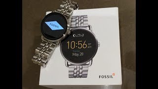 Smartwatch Fossil Q Wander Review and Unboxing [upl. by Atinyl]