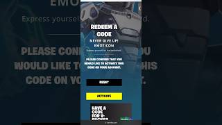 Claiming quotNever Give Upquot Emoticon  Fortnite TikTok Drops NickEh30 [upl. by Ruomyes]