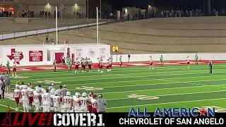 COVER1  Glen Rose Tigers Whoop the Monahans Loboes [upl. by Richelle64]