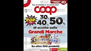 Volantino Coop dal 27 giugno al 10 luglio 2024 in anteprima [upl. by Kcirb647]