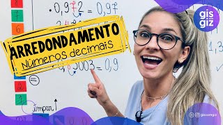 ARREDONDAMENTO DE NÚMEROS DECIMAIS \Prof Gis MATEMÁTICA BÁSICA [upl. by Marijo]