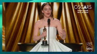 Emma Stone Wins Best Actress for Poor Things  96th Oscars 2024 [upl. by Meibers976]