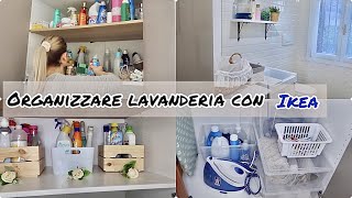 ORGANIZZIAMO LA LAVANDERIA CON IKEA  IDEE  HACK  ARREDA [upl. by Assirod]