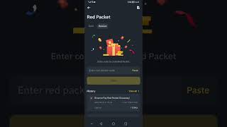 How to Claim Red Packet Code in Binance binance redpacketcode cryptoboxcode onlineearning fyp [upl. by Liatris848]