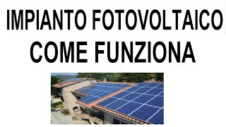 Come funziona un impianto fotovoltaico domestico [upl. by Ymma]