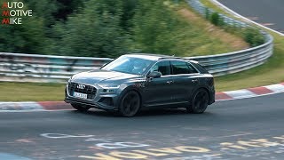 2019 AUDI SQ8 SPIED TESTING AT THE NÜRBURGRING [upl. by Ellinej]