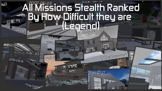 Entry Point  All Stealth Missions Ranked By How Difficult they are Legend [upl. by Luba]