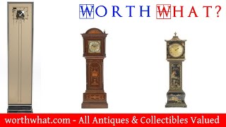 Antique Grandfather Clock Value Valuations Online [upl. by Tarrah]