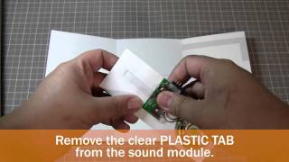 DIY  HOW TO Make a Musical Greeting Card with sound module [upl. by Llehsyt]