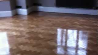 Wooden Parquet Floor Sanding Chester Oak Wood Block Flooring Restored by Woodfloor Renovations [upl. by Ordisi836]