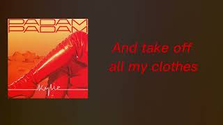 Kylie Minogue  Padam Padam Karaoke Lyrics With Backing Vocals [upl. by Noiztneb]