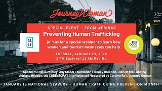 JourneyWoman Webinar Human Trafficking and TravelWhat Women Need to Know [upl. by Anielram]