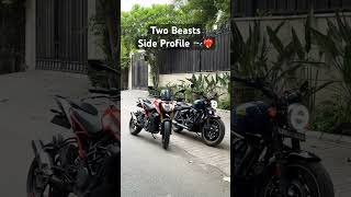 Meteor 350 x Ktm 250  Beasts Side Profile  The Killers ❤️‍🔥 bikelover bikeride viral shorts [upl. by Neelrihs]