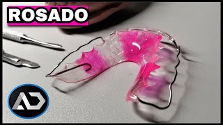 ðŸ’§Como Acrilar un Retenedor de Ortodoncia ROSADO [upl. by Htial]