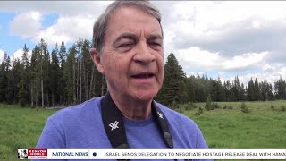 Tourists react to fatal shootout at Yellowstone National Park [upl. by Hgeilhsa891]