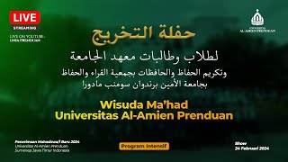 LIVE WISUDA MAHAD UNIVERSITAS ALAMIEN PRENDUAN  PROGRAM INTENSIF [upl. by Kroo]