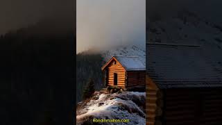 ❤️ Petite Maison en Rondin de Bois au sommet d une montagne [upl. by Yahsed]