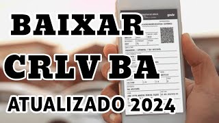 BAIXAR CRLV BA 2025 [upl. by Leizo]