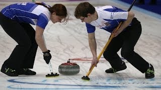 CURLING SWECZE WCF World Mixed Doubles Chp 2014  14 Finals [upl. by Ykcim]