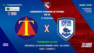 TIRADENTES X FONTE NOVA  5 RODADA  AO VIVO [upl. by Chor]