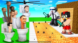 APOCALIPSIS de SKIBIDI TOILET vs BASE SEGURA 😰🚽 MINECRAFT INVICTOR [upl. by Roscoe470]