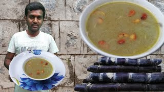 KARUMBUPAAL PAAL PAAYASAM PAAL PAYASAM IN TAMIL  SUGARCANE JUICE PAAYASAM  DAMS KITCHEN GALATTA [upl. by Nodlew]